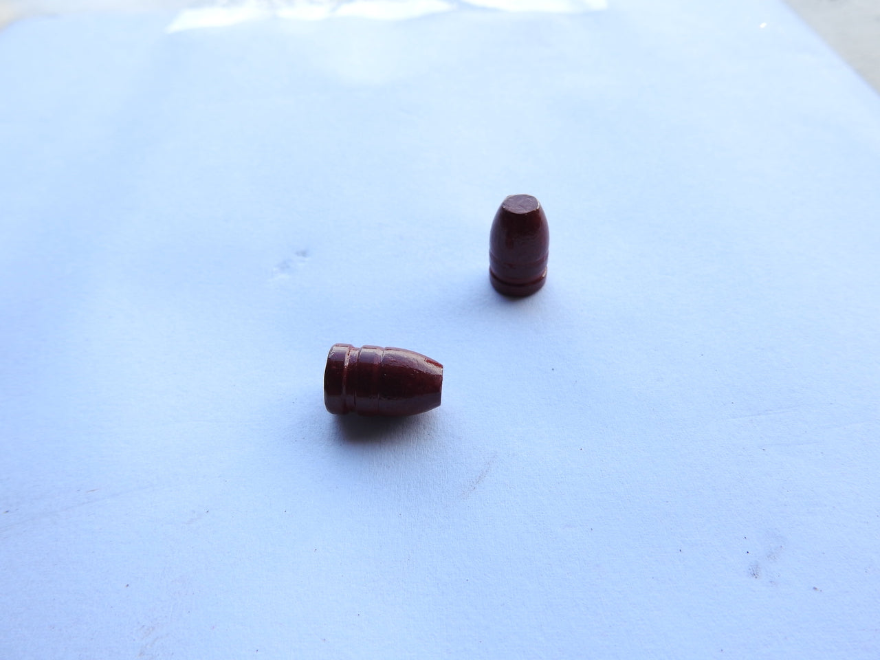 .38/.357 130 Grain  Round Nose Flat Point - Red Coated