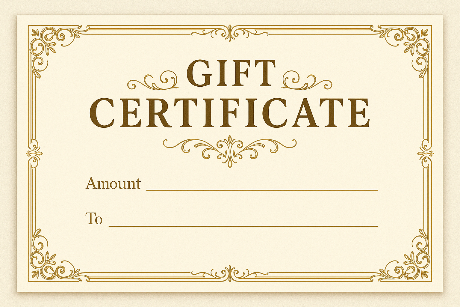 Gift Certificate Image needed 